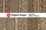 Realistic Snake Skin Patterns, a Pattern Graphic by Artonix (Thumbnail 1 of 4)