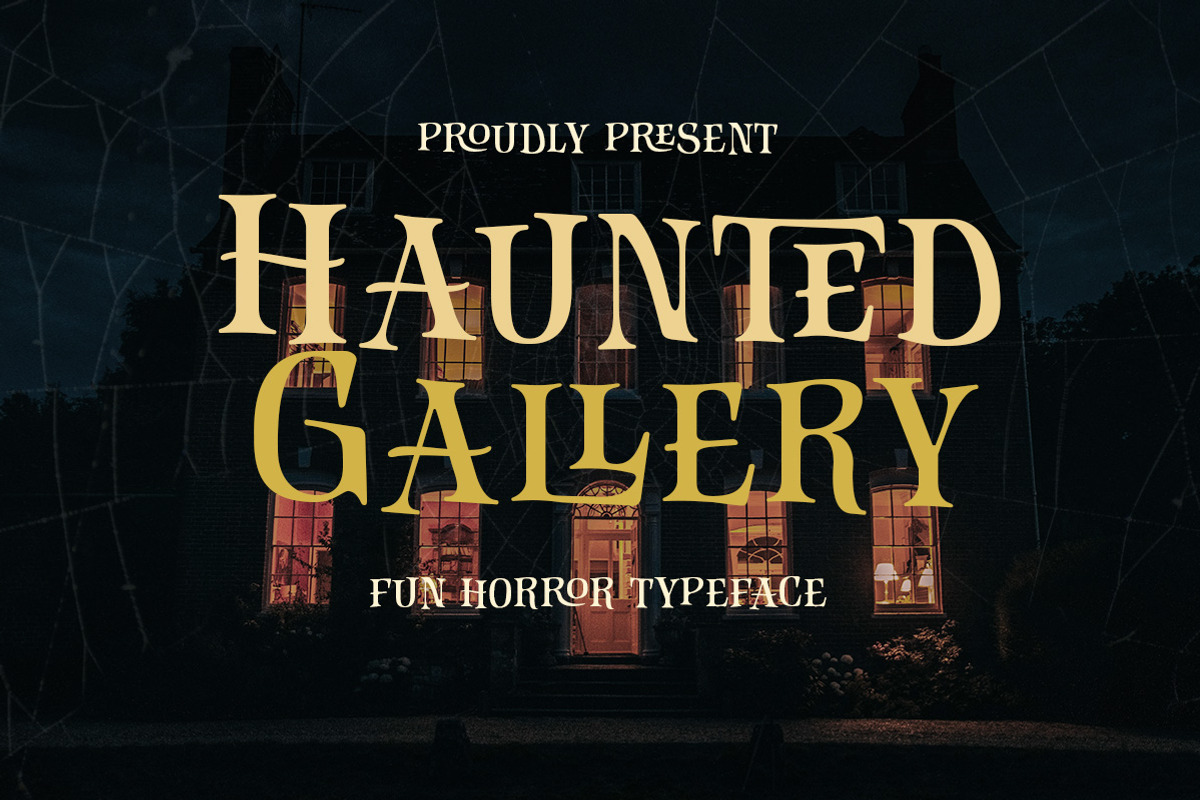Haunted Gallery - Fun Horror Font, a Handwritten Font by Letterhend Studio (Photo 1 of 9)