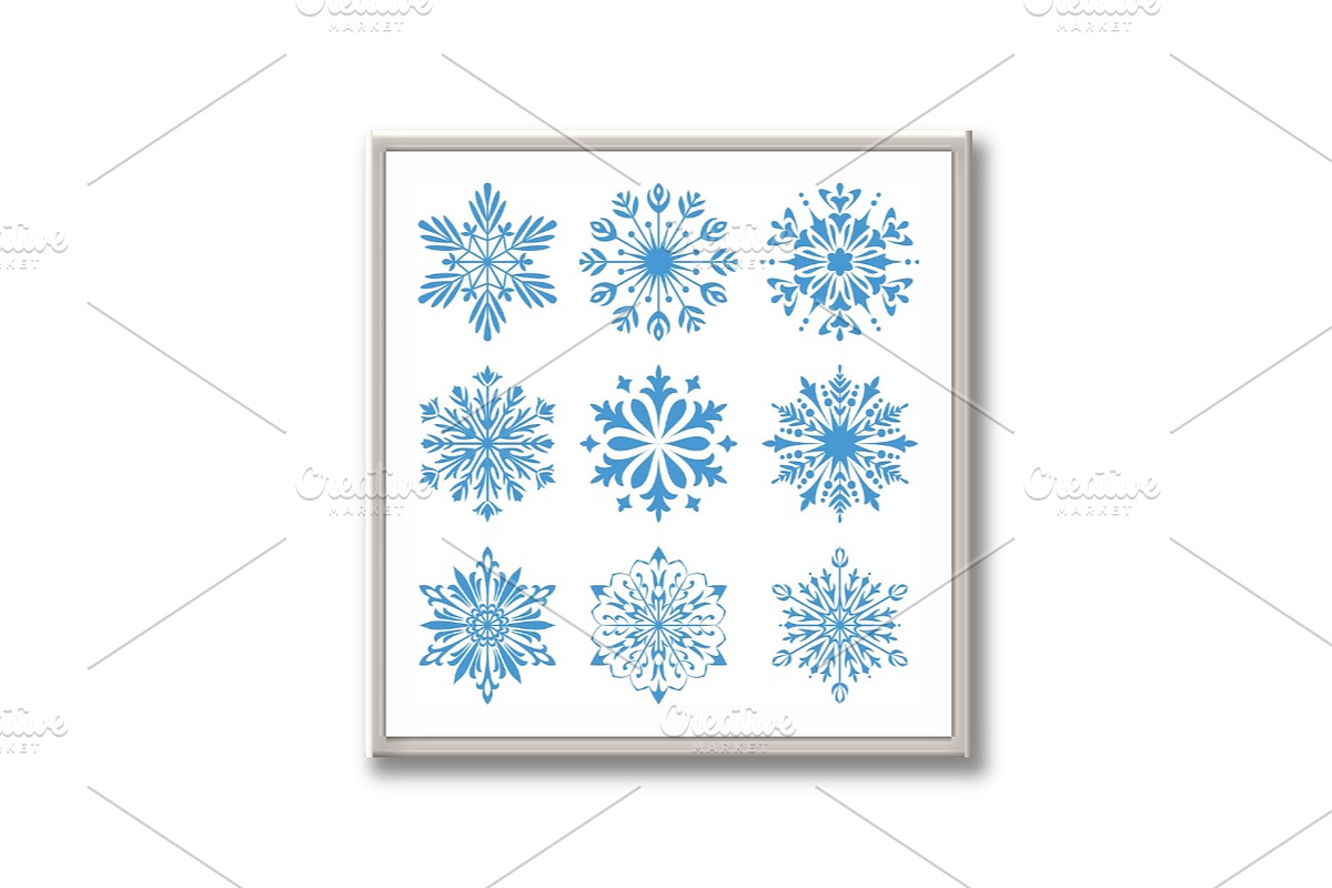 Snowflakes icon collection, an Outline Icon by RODINA (Photo 2 of 3)