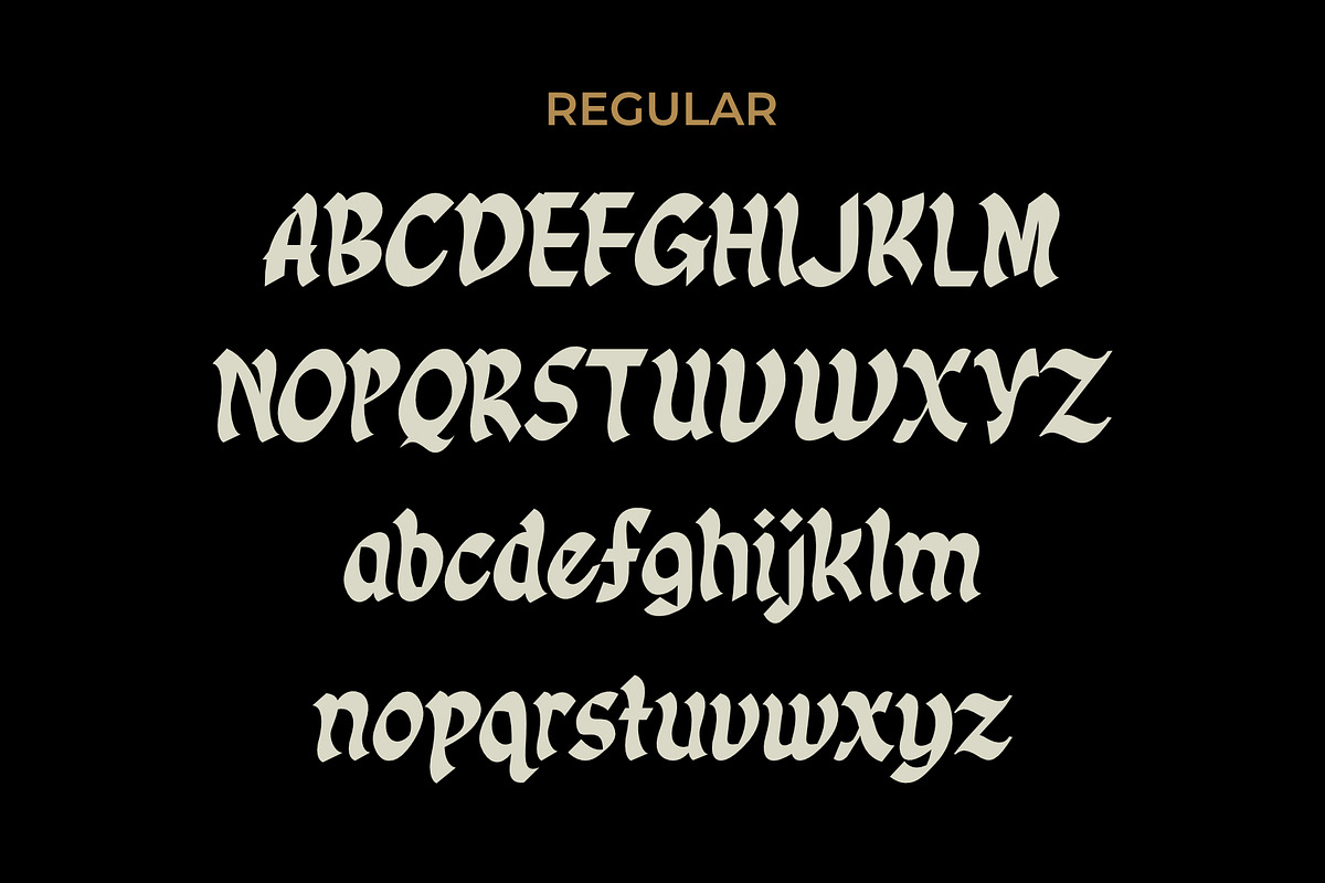 ID Gotira Typeface, a Blackletter Font by EKAUNIK DZ (Photo 3 of 8)