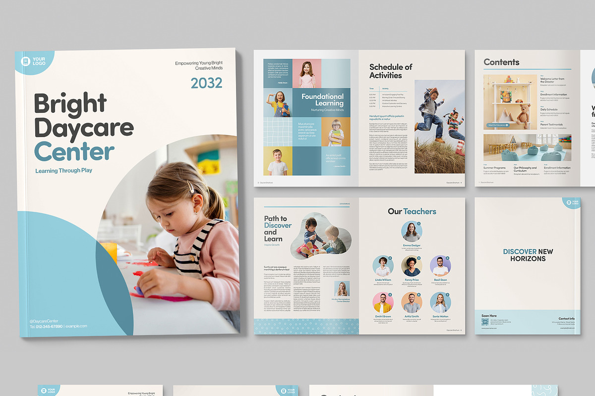 Daycare Brochure Template, a Brochure Template by BrandPacks (Photo 4 of 4)