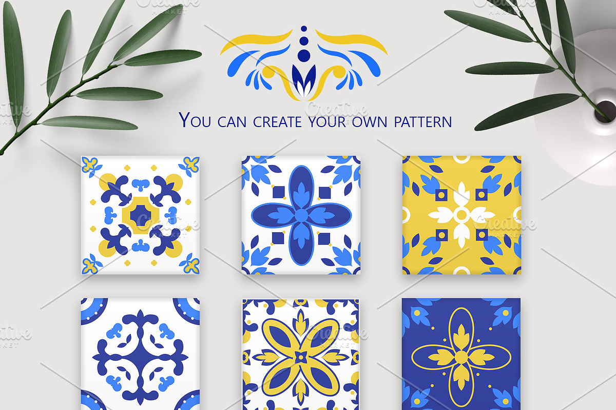 Azulejos & Morocco Patterns & Tiles, a Pattern Graphic by Iryna Danyliuk (Photo 6 of 7)