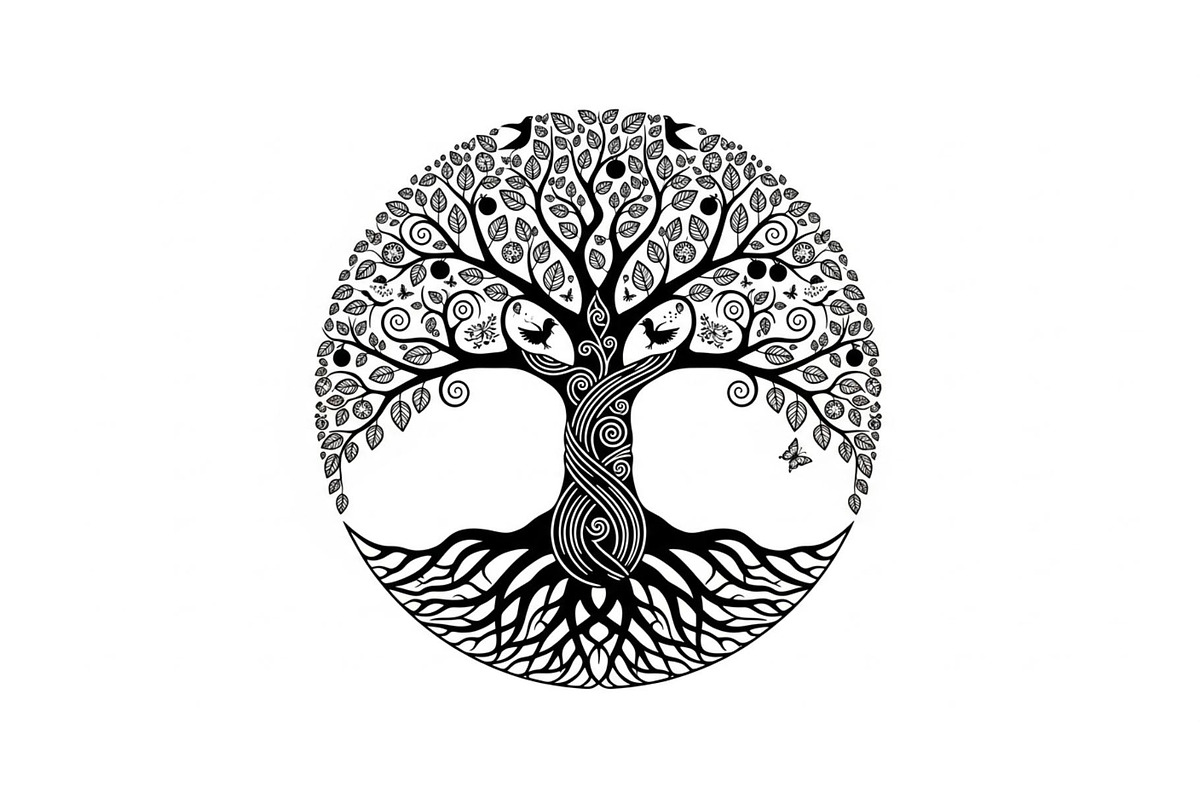 Sacred Tree of Life Vector Bundle, an Illustration by Designs_River (Photo 23 of 51)