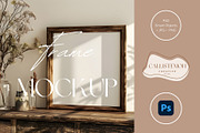 Rustic 1:1 Frame Mockup FR-RU-002, a Household Mockup by Callistemon Creative (Thumbnail 1 of 8)