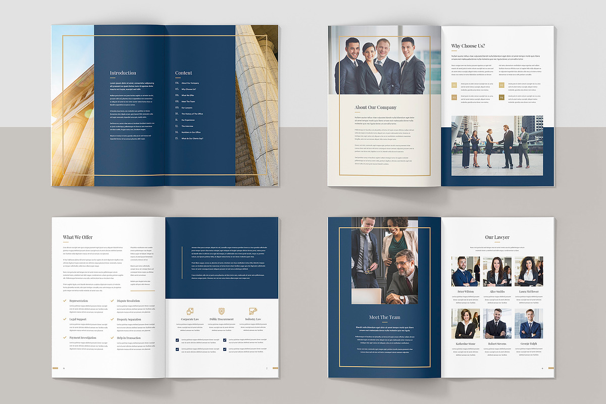 Lawyer Business Brochure Canva, a Brochure Template by artbart (Photo 3 of 5)