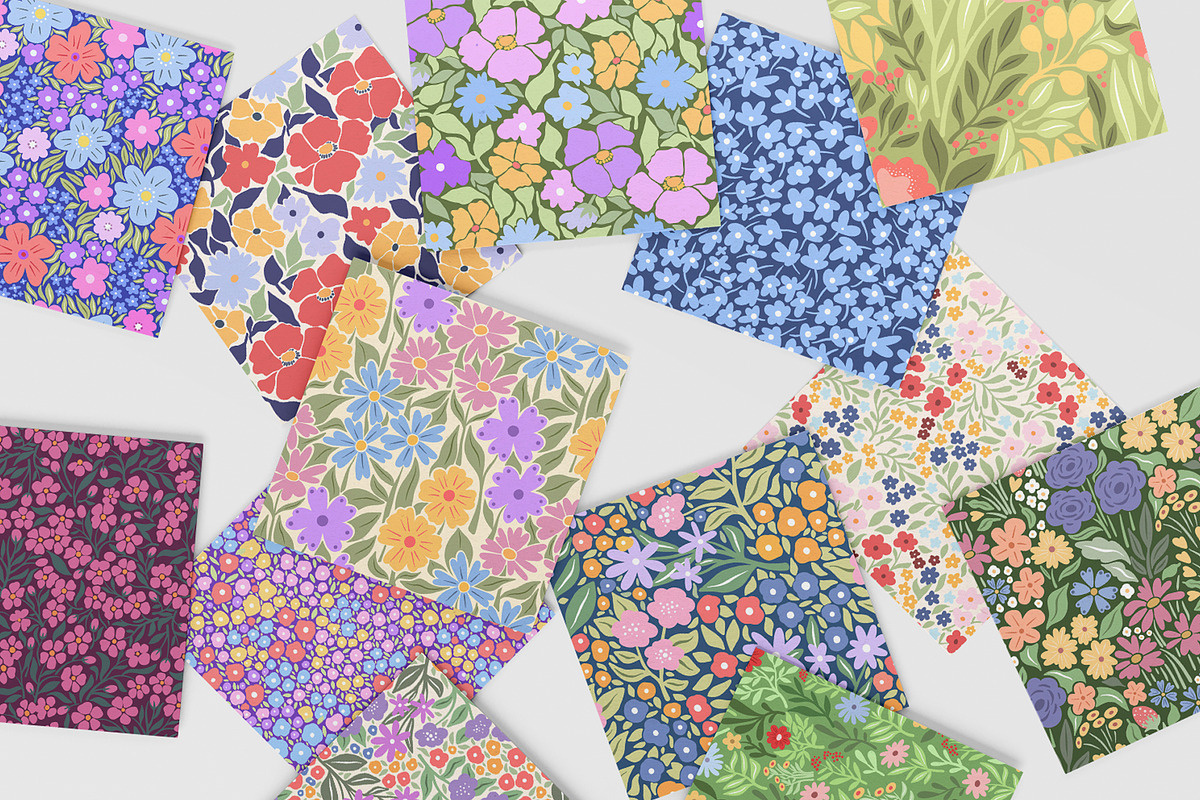 Summer Flower Patterns, a Pattern Graphic by Alina Sh (Photo 10 of 10)