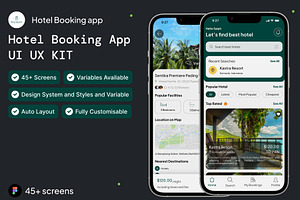 Hotel Booking Mobile App UI KIT, an UI Kit Template by Muhammad_Ahmad