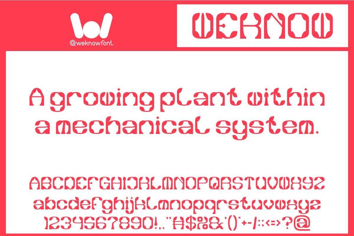 Synthetic Flora font, a Font by weknow (Photo 2 of 8)