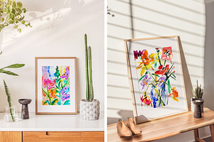 Bright Colorful Watercolor PRINTS