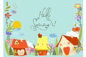 Cute Cartoon Frame with Little, an Object Illustration by Maria Starus