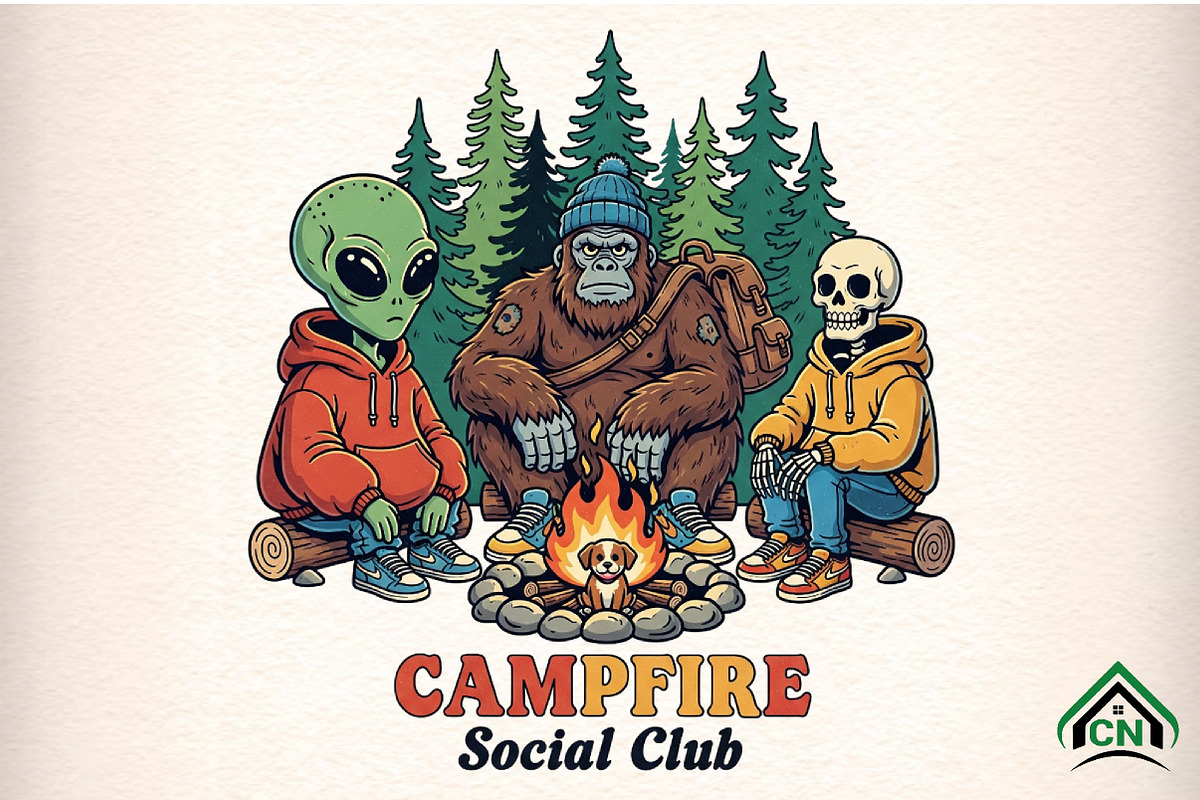 Campfire Social Club PNG, an Illustration by Craft Nest (Photo 1 of 6)