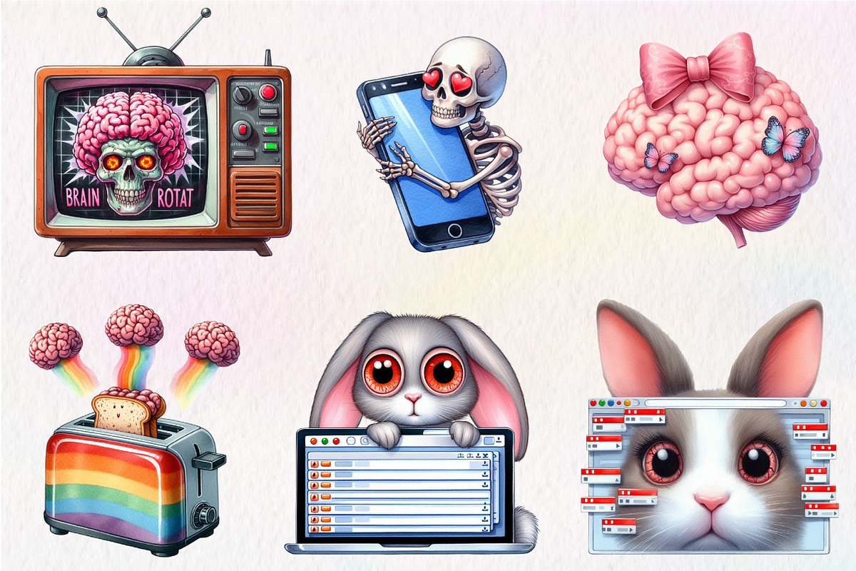 Funny Brainrot Sublimation Clipart, an Illustration by CreationArt (Photo 3 of 5)