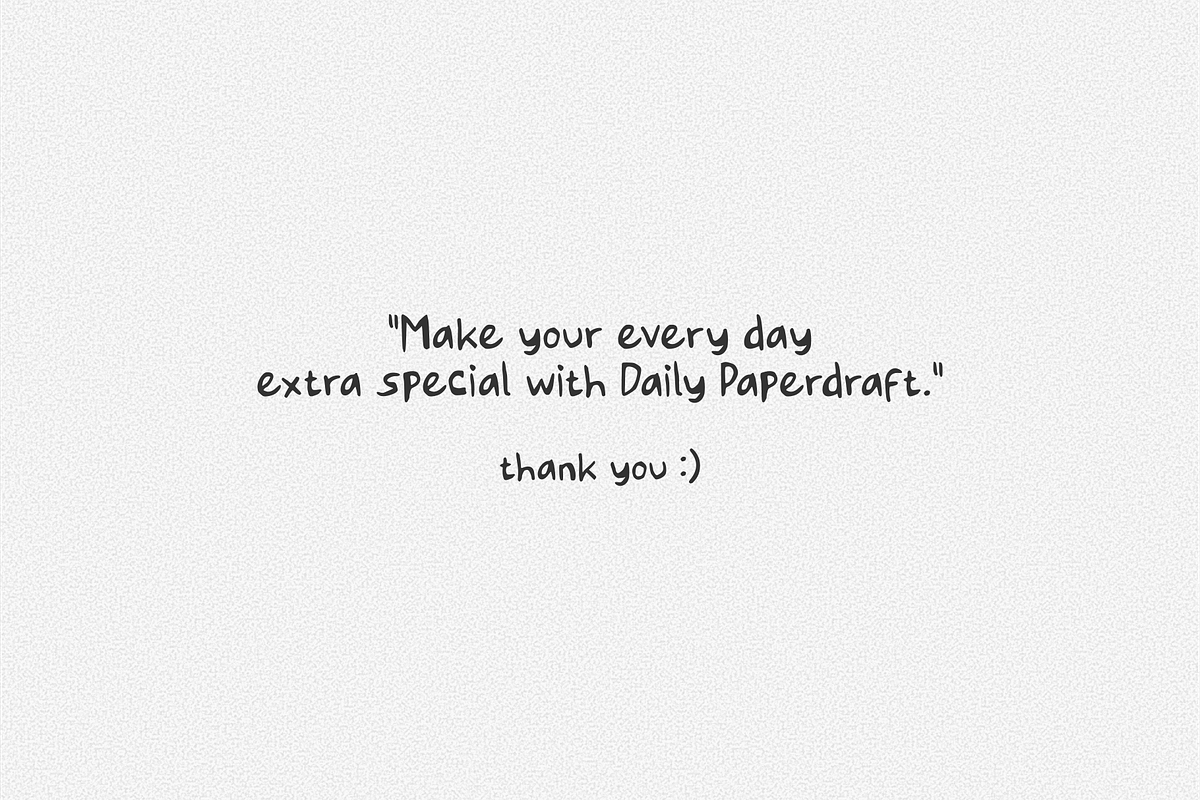 Daily Paperdraft, a Handwritten Font by Yktypstd (Photo 6 of 7)