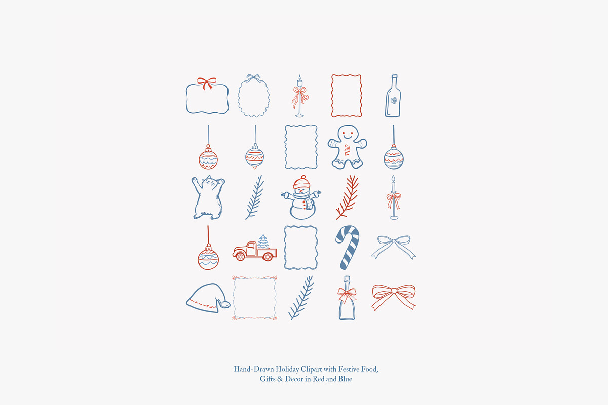 cozy christmas holiday doodle set, a Decorative Illustration by Patishop Art (Photo 7 of 10)