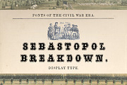 Sebastopol Breakdown Display Font, a Serif Font by New Blazing Star Press (Thumbnail 1 of 3)