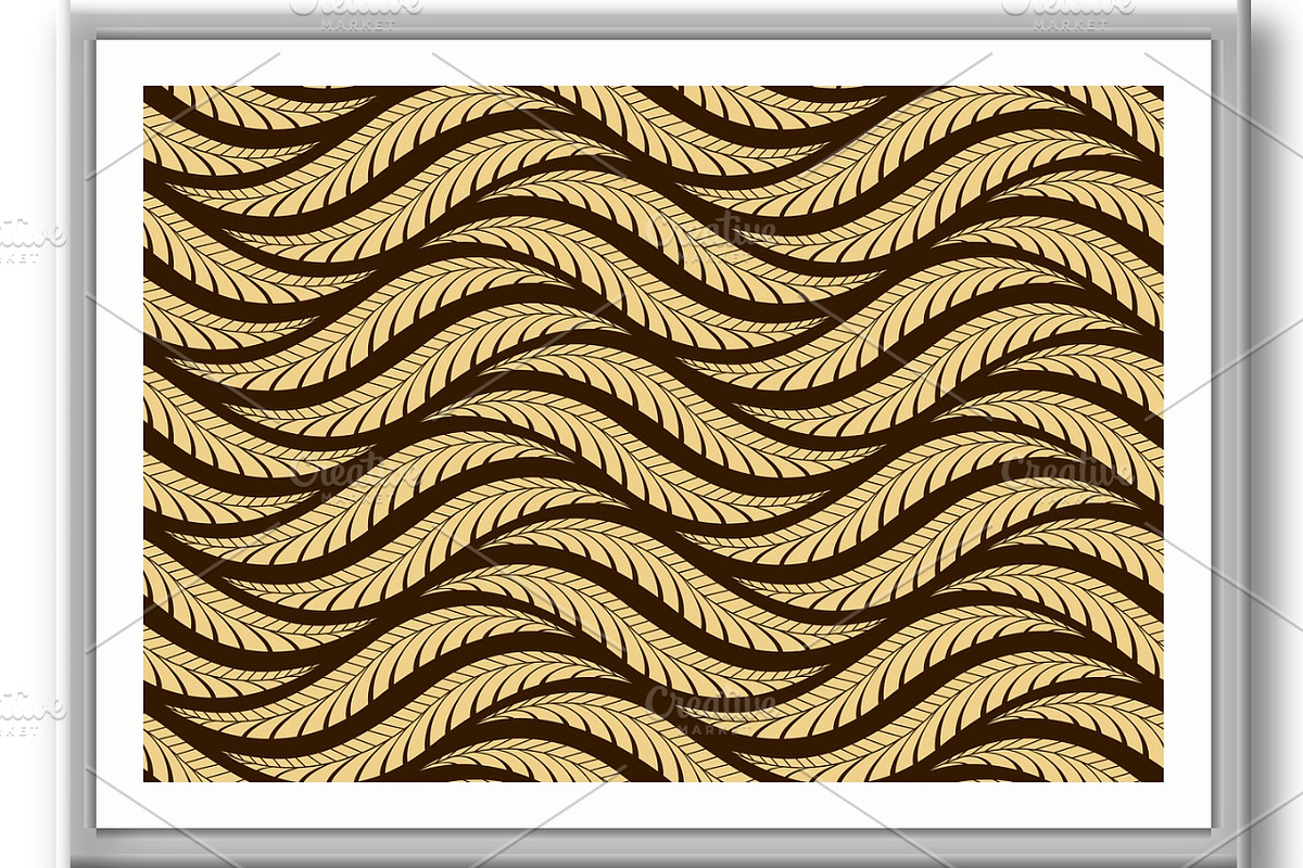 The geometric pattern with wavy, a Pattern Graphic by RODINA (Photo 3 of 3)