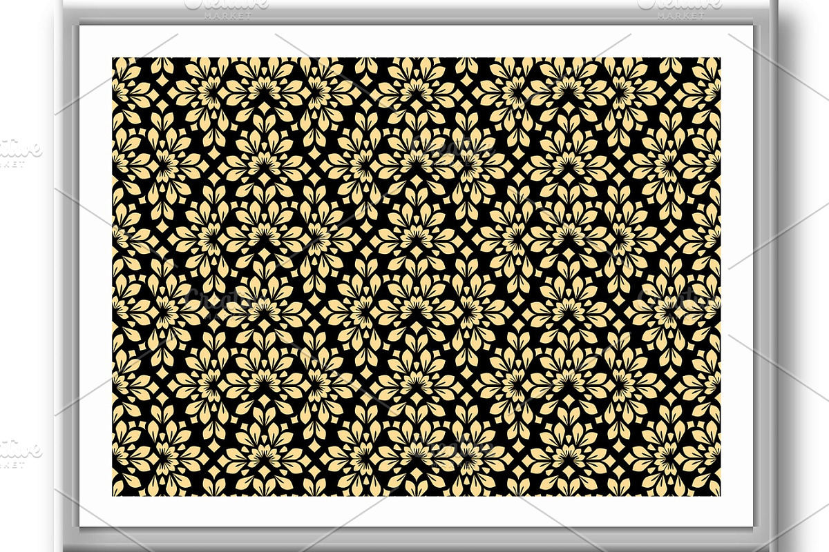 Flower geometric pattern., a Pattern Graphic by RODINA (Photo 3 of 3)