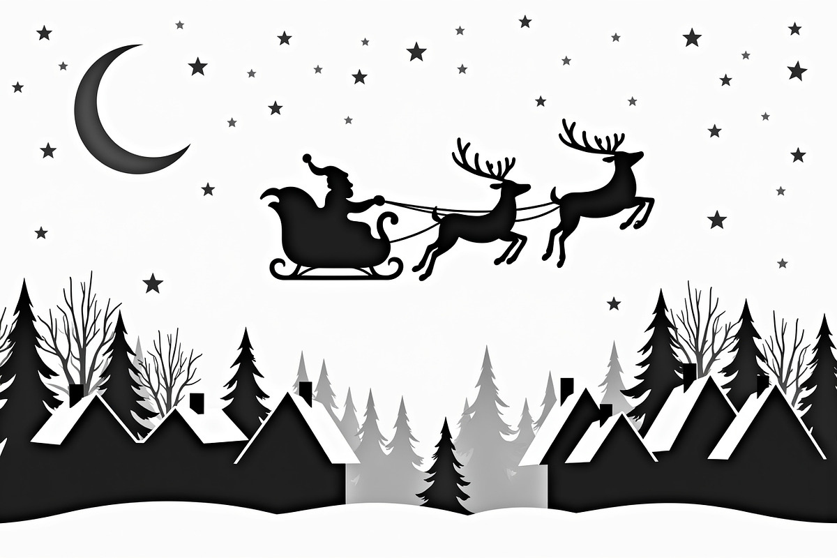 Santa Sleigh Vector Bundle, an Illustration by Amazin_art (Photo 18 of 21)
