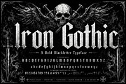 Iron Gothic, a Blackletter Font by Wow Magic (Thumbnail 1 of 5)
