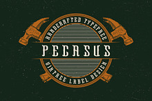 Pegasus label font 