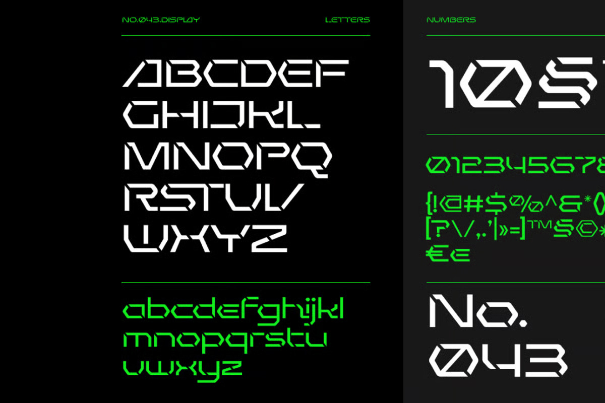 Aveqo – Futuristic Display Font, a Sans Serif Font by Brand Earth (Photo 2 of 7)