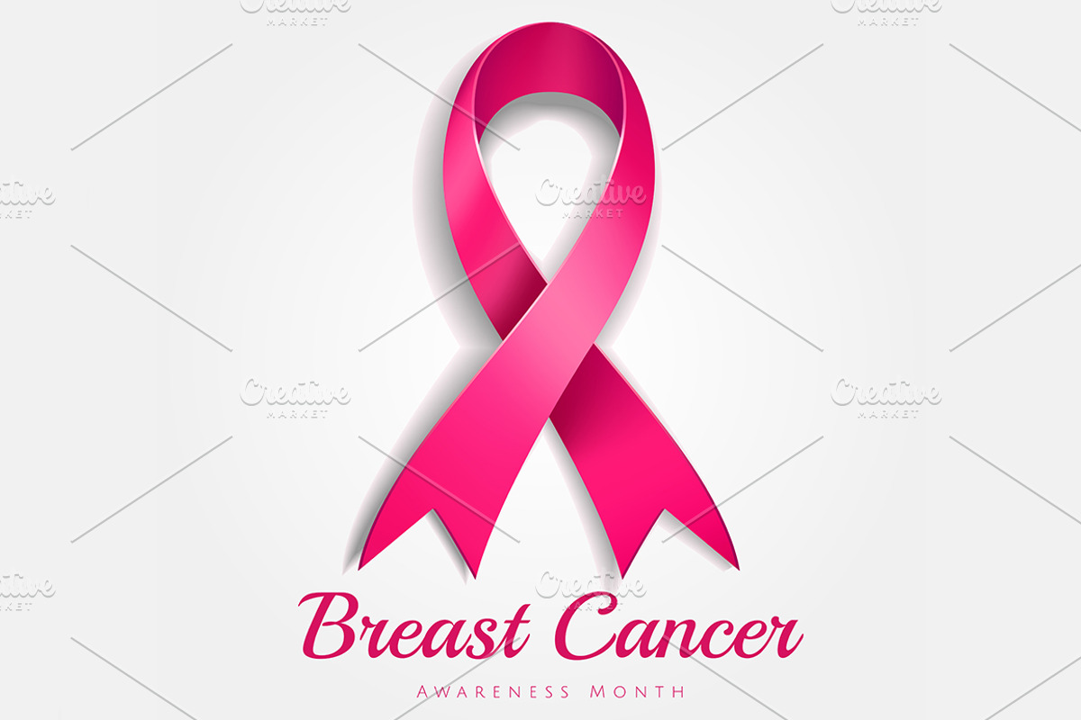 Breast cancer awareness pink ribbon, a Decorative Illustration by Nikelser