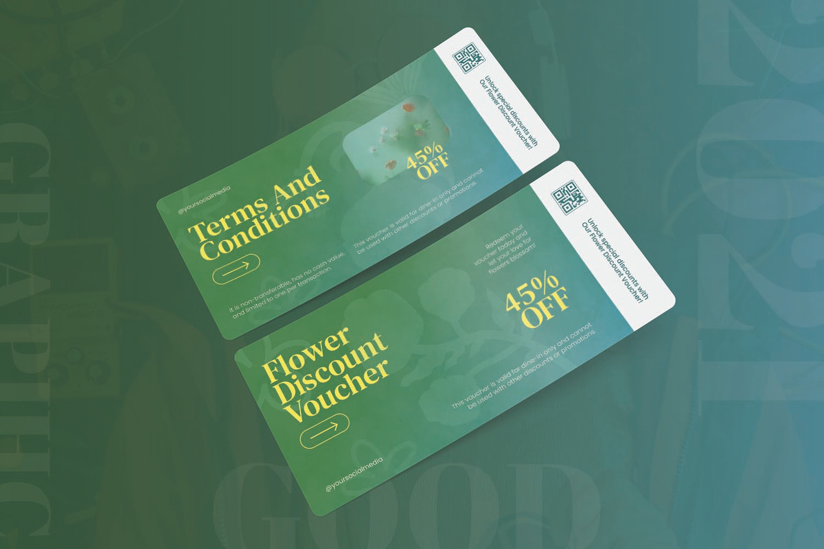 Mechanical Botanical - Gift Voucher, a Print Template by AQR Studio (Photo 2 of 2)