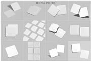 Square Business Card Mock-up, a Books & Magazine Mockup by pixiegraphics (Thumbnail 15 of 15)