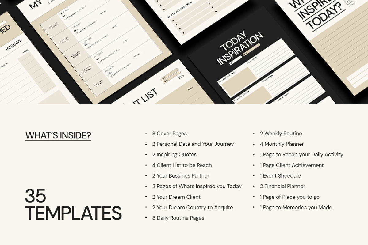 SOMA Creative Planner CANVA PS, a Magazine Template by Eviory (Photo 3 of 10)