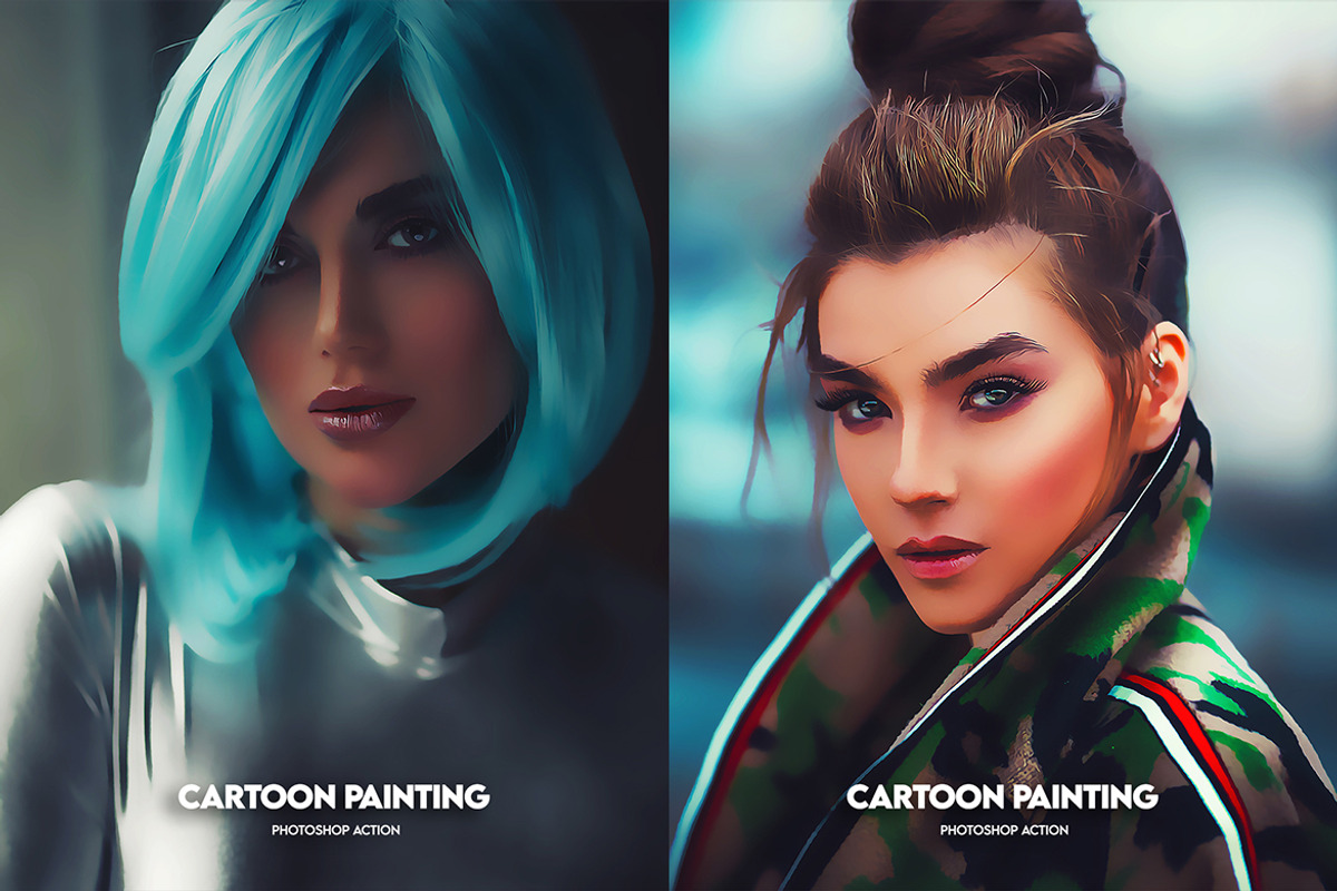 4in1 Cartoon & Vector Art Ps Action, an Action Add-On by ridvanpars (Photo 6 of 9)