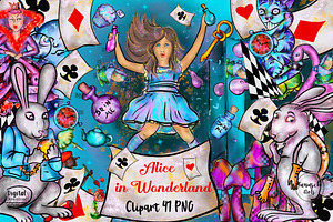 Alice in Wonderland Clipart