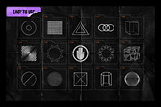 150 Geometric Distressed Shapes, an Object Graphic by Samolevsky (Thumbnail 9 of 18)