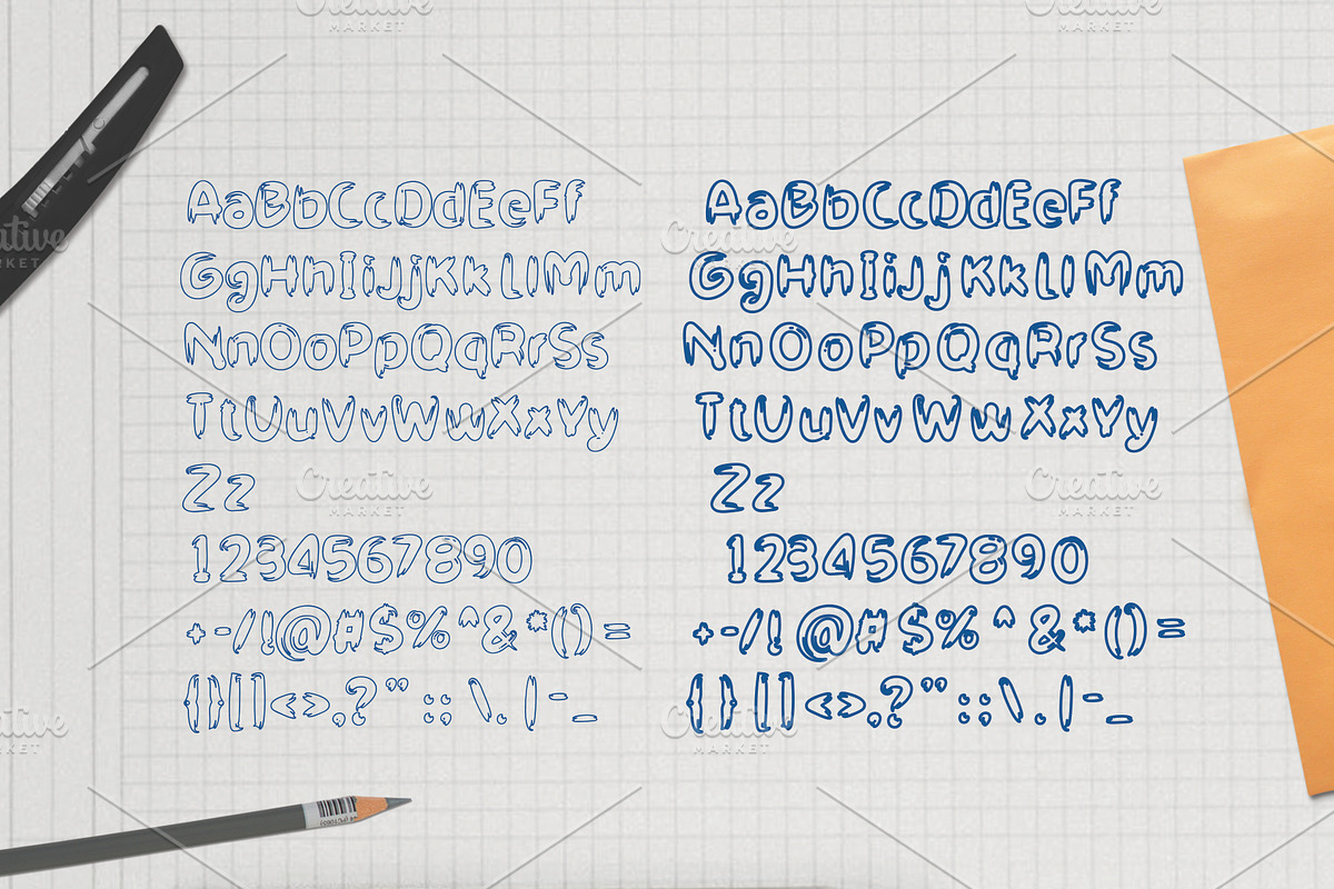 Kid Farm Rough Font preview 2