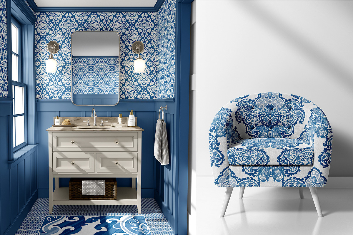 LUXURY DAMASK SEAMLESS PATTERNS, a Pattern Graphic by Sonulkaster (Photo 3 of 10)