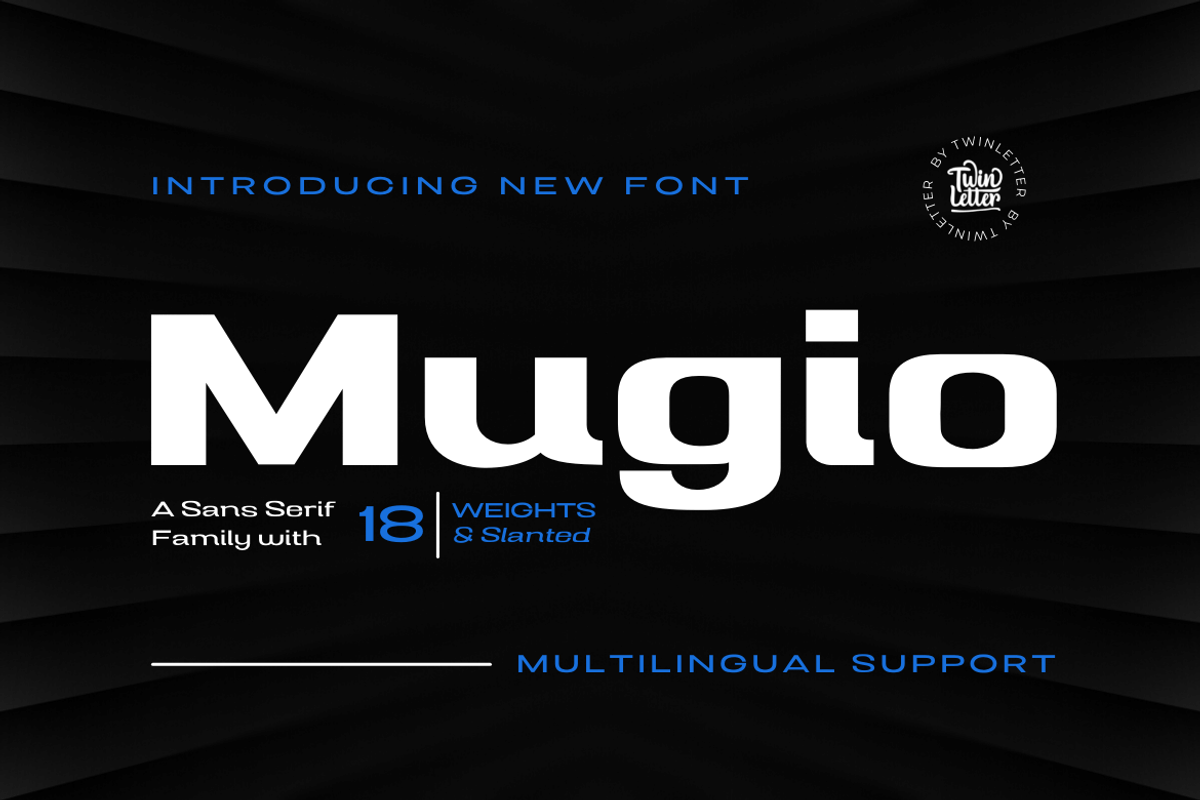 Mugio, a Sans Serif Font by twinstd (Photo 1 of 14)