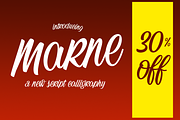 Marne, a Script Font by Eurotypo (Thumbnail 1 of 7)