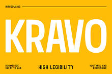 Kravo – Bold Condensed Sans for Head