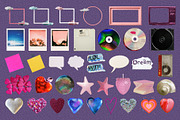 Y2K Glow & Dreamy Objects Pack, an Object Graphic by Anzhelika (Thumbnail 7 of 10)