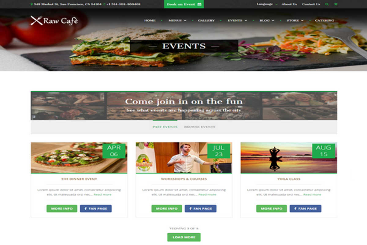 Raw Cafè-Bootstrap Theme Restaurant, a Bootstrap Template by auroraruggieri (Photo 7 of 13)
