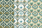 10 Farah's Mosaic Bloom Patterns, a Pattern Graphic by Inknfolly (Thumbnail 3 of 6)