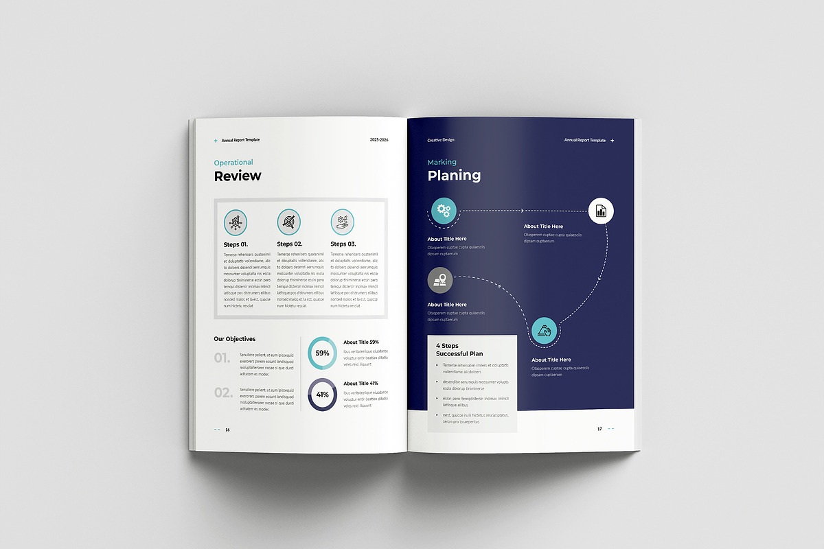 Annual Report Template, a Brochure Template by Spark_Creative (Photo 11 of 16)
