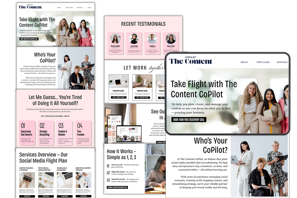 Social Media Landing Page Design preview 2