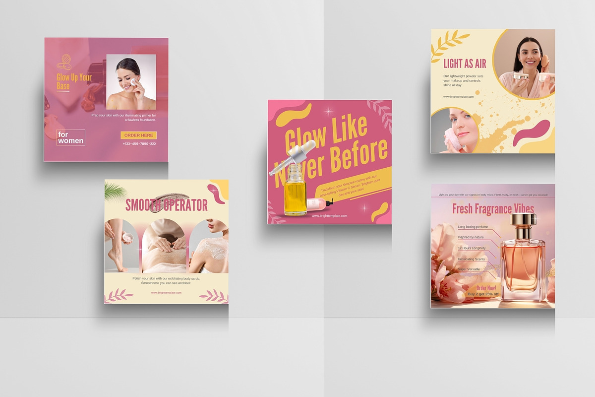 Canva Social Media Instagram Post, a Social Media Template by TheBrightGrap (Photo 10 of 12)