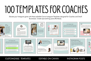 Instagram Post Templates for Coaches, a Templates & Theme by wekreatif