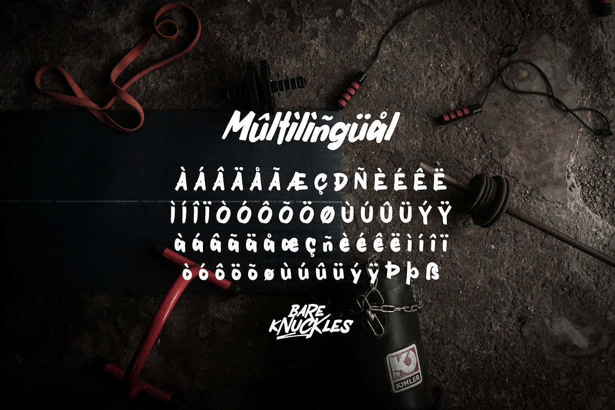 Bare Knuckles - Rawtype, a Script Font by ikiiko (Photo 7 of 7)