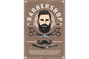 Barber Shop Service, Bearded Man