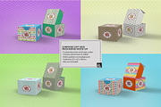 Surprise Gift Box Packaging Mockup, a Cups & Container Mockup by INCDesign (Thumbnail 3 of 6)