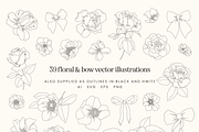 Romantic Floral Vector Illustrations, a Decorative Illustration by Emma Webb Studio (Thumbnail 6 of 9)