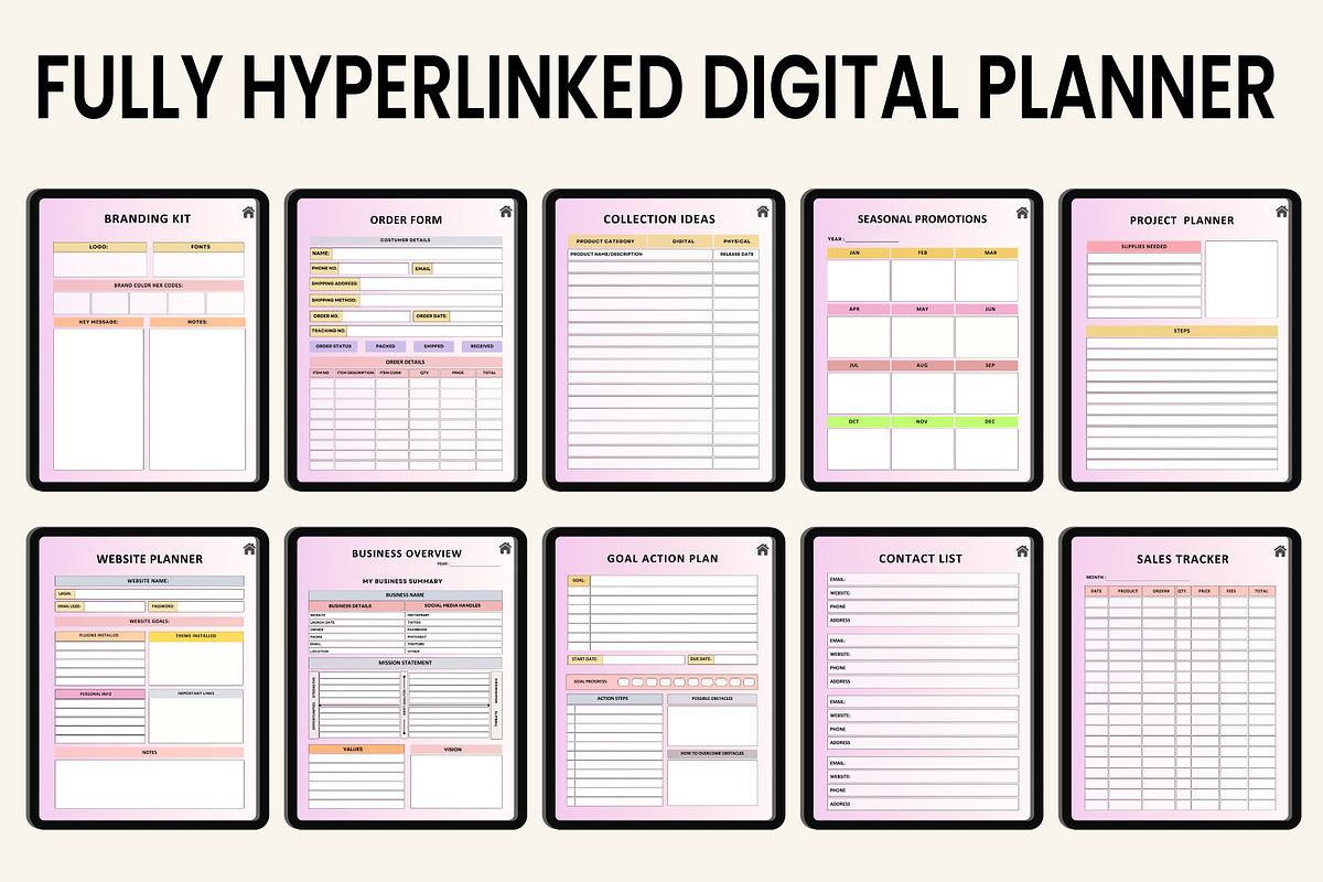 Digital 2025-2026 Small Business Pla, a Stationery Template by Designmela01 (Photo 2 of 8)