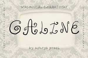 Galine - whimsy magical swirl font